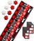 Wrapping Paper Set with Cut Lines (4 rolls 30 in. x 12 ft., 7 Bows, 30 Gift Tags), Christmas Text, Plaid, Reindeer and Snowflakes